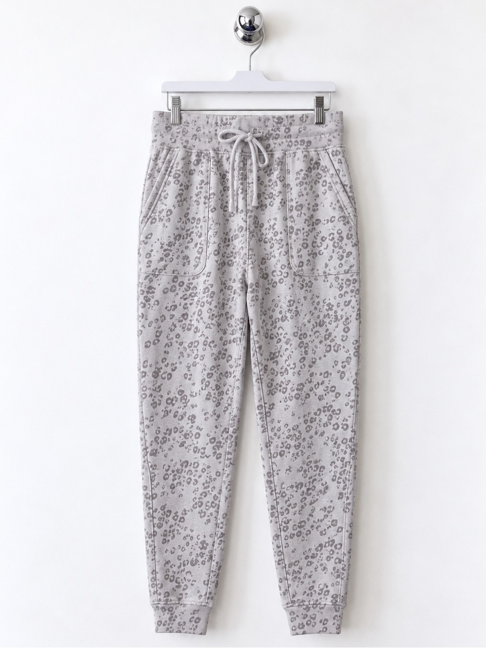 HIPPIE ROSE Fleece leopard print jogger